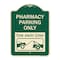 Signmission Pharmacy Parking Tow Away Zone W/ Car Tow Graphic Heavy-Gauge Aluminum Sign, 24" x 18", G-1824-23306 A-DES-G-1824-23306 - alternate 1